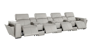 1224 - 7-Piece Modular Power Reclining Sofa In With 4 Power Recliners & Power Headrests