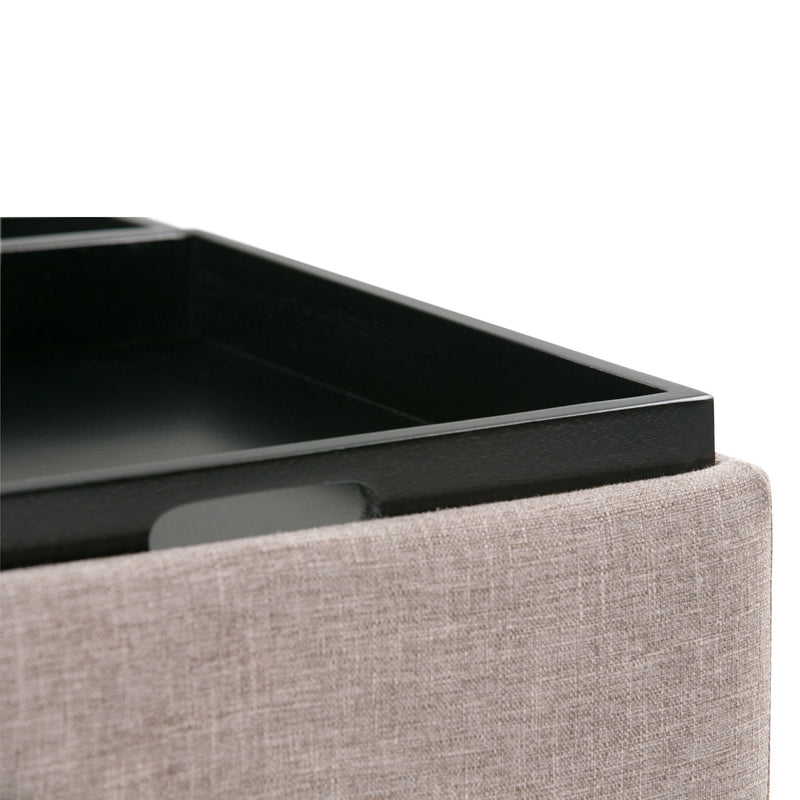 Avalon - Square Coffee Table, Storage Ottoman - R&R Furniture Gallery (Fountain Valley, CA)