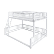 Bunk Bed Frame With Ladder And Safety Guardrails - R&R Furniture Gallery (Fountain Valley, CA)