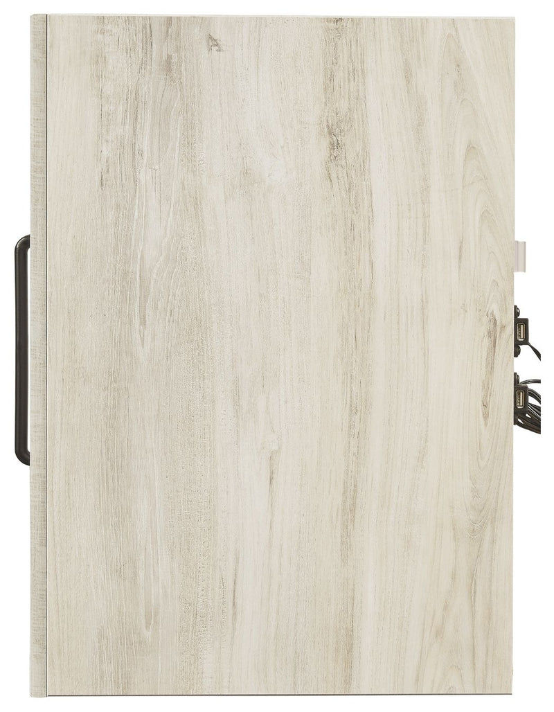 Cambeck - Two Drawer Night Stand - Whitewash - R&R Furniture Gallery (Fountain Valley, CA)