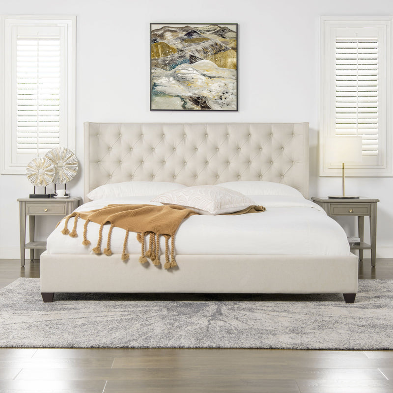 Manhattan - Shelter King Platform Bed Frame - R&R Furniture Gallery (Fountain Valley, CA)