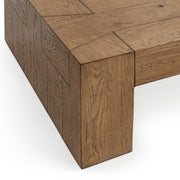 Reclaimed oak Bristol coffee table by Classic Home featuring rustic wood finish and sturdy rectangular design.