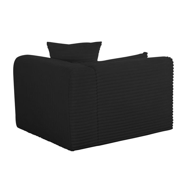 Tarra - Fluffy Oversized Corduroy Modular Corner Chair - R&R Furniture Gallery (Fountain Valley, CA)