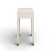 Dani - Faux Shagreen 2-Drawer Console Table - Cream - R&R Furniture Gallery (Fountain Valley, CA)