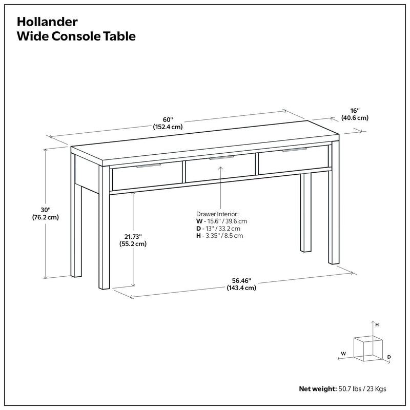Hollander - Wide Console Table - R&R Furniture Gallery (Fountain Valley, CA)