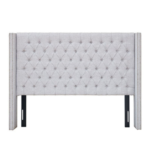 Transitional Upholstery Headboard With Tufted Buttons And Nailhead Trim - R&R Furniture Gallery (Fountain Valley, CA)