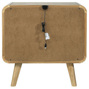 Winston - 2 Drawer Nightstand - Ash Brown