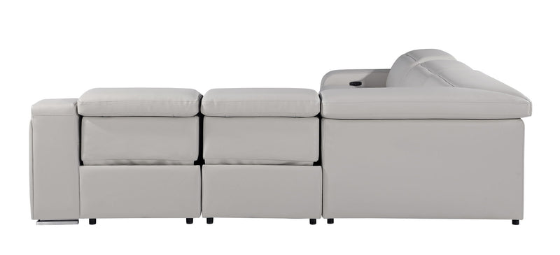 1116 - Power Reclining Italian Leather Sectional - R&R Furniture Gallery (Fountain Valley, CA)