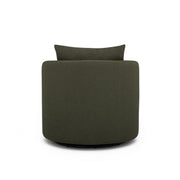 TOV Furniture Silvi swivel chair with modern design, featuring a cushioned seat and sleek metal base in a contemporary style.
