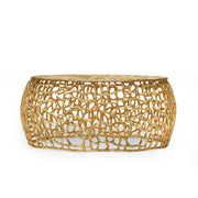 Modern Glam Mesh Coffee Table With Accents And - Gold - R&R Furniture Gallery (Fountain Valley, CA)