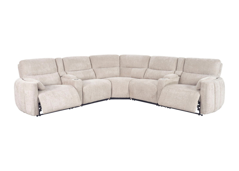 Modesto - Modular Power Reclining Sectional With Power Adjustable Headrests