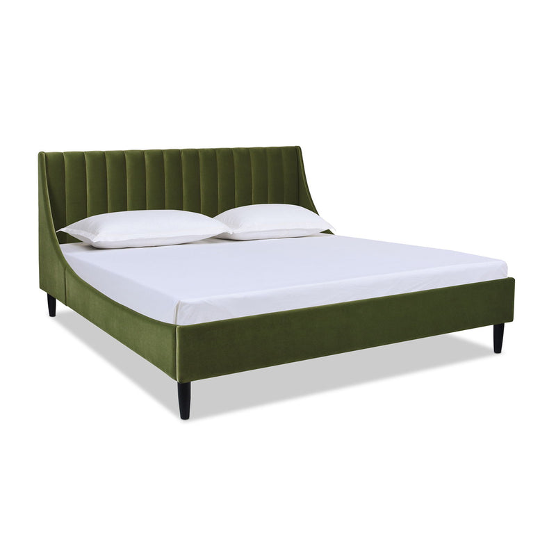 Aspen - Vertical Tufted Modern Headboard Platform Bed Set - R&R Furniture Gallery (Fountain Valley, CA)