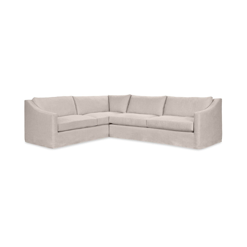 Classic Home Kipton upholstered corner sectional with plush cushions and modern design, perfect for a cozy living room.