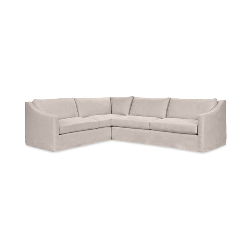 Classic Home Kipton upholstered corner sectional with plush cushions and modern design, perfect for a cozy living room.