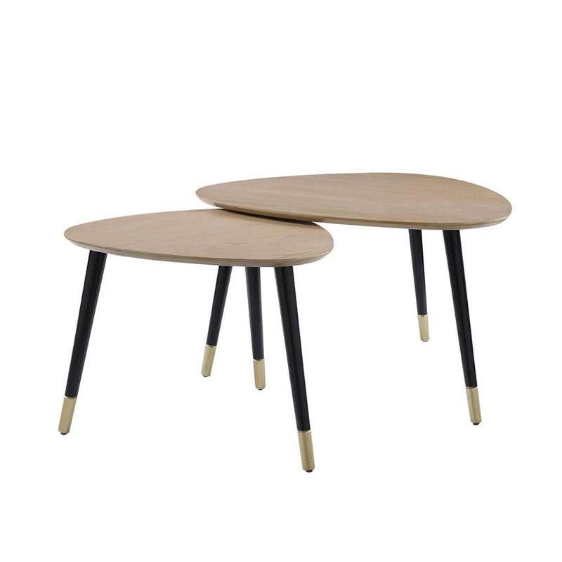 Allison - Nesting Table Set - Natural & Black - R&R Furniture Gallery (Fountain Valley, CA)