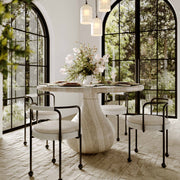Smooch - 47" Indoor / Outdoor Round Dining Table - R&R Furniture Gallery (Fountain Valley, CA)
