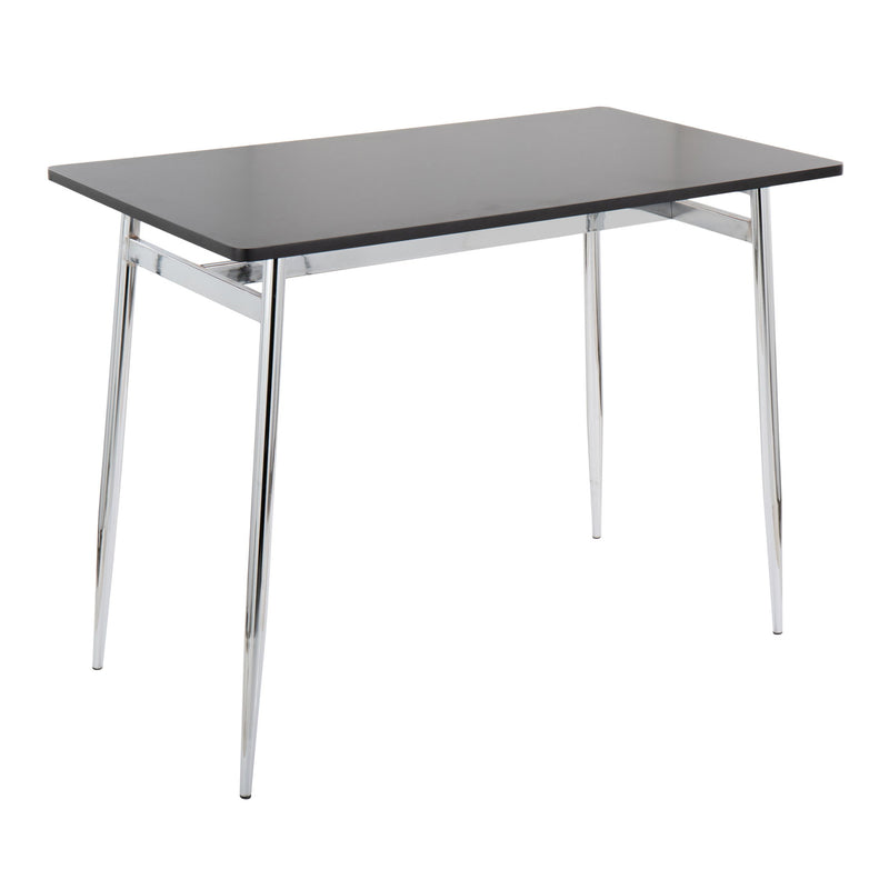 Lumi Source Marcel Mason 5-piece swivel contemporary counter height dining set with matching chairs and table.
