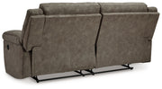 Laresview - 2 Seat Reclining Sofa - Fossil - R&R Furniture Gallery (Fountain Valley, CA)