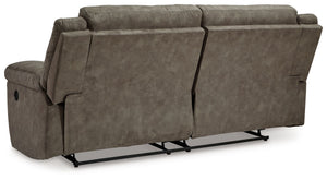 Laresview - 2 Seat Reclining Sofa - Fossil - R&R Furniture Gallery (Fountain Valley, CA)