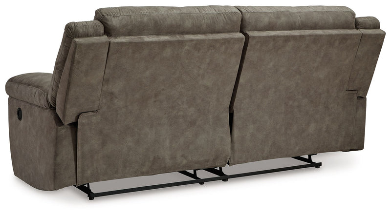 Laresview - 2 Seat Reclining Sofa - Fossil - R&R Furniture Gallery (Fountain Valley, CA)