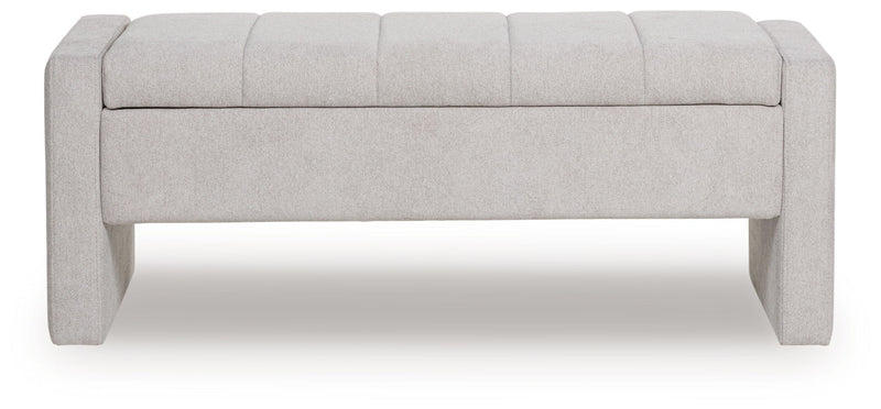 Akselman - Storage Bench - Gray - R&R Furniture Gallery (Fountain Valley, CA)