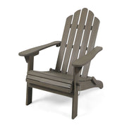 Outdoor Foldable Adirondack Chair With Hand Crafted Details - Gray - R&R Furniture Gallery (Fountain Valley, CA)