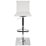Lumi Source Masters contemporary adjustable barstool with swivel seat, bar height 28-30 inches, featuring modern design and chrome finish.