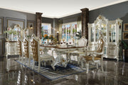 Picardy - 31" Dining Table - Antique Pearl & Cherry Oak - R&R Furniture Gallery (Fountain Valley, CA)