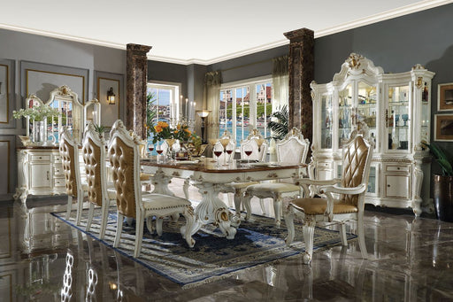 Picardy - 31" Dining Table - Antique Pearl & Cherry Oak - R&R Furniture Gallery (Fountain Valley, CA)
