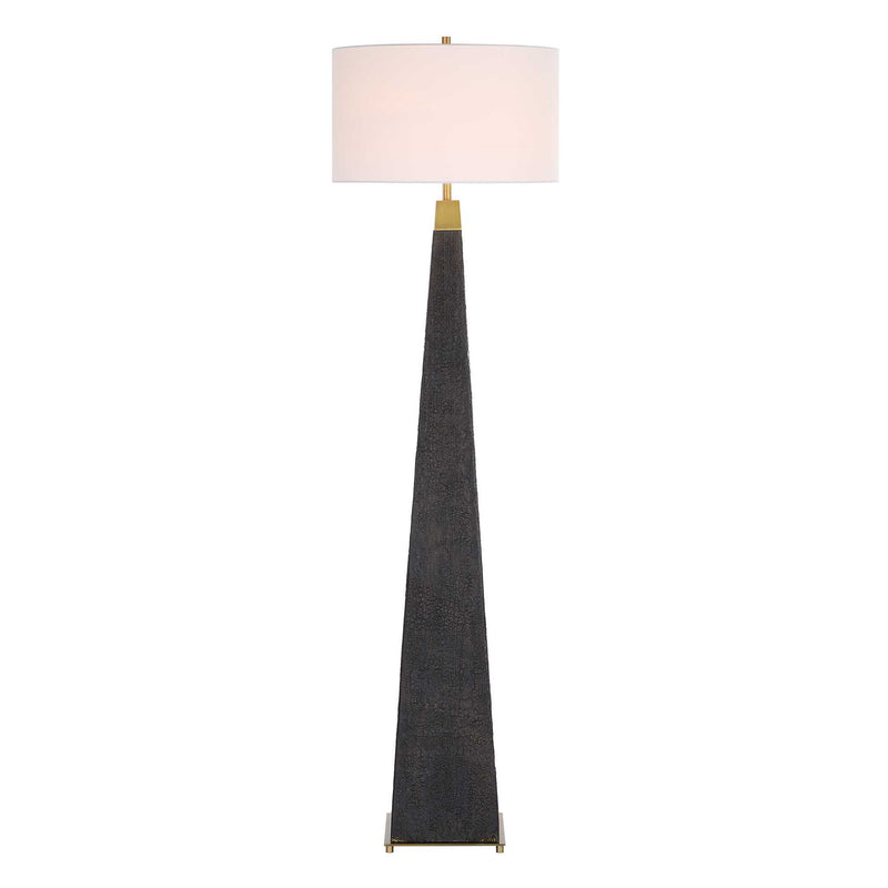 Lathey - Tapered Floor Lamp - Black