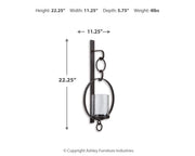 Ogaleesha - Wall Sconce - Brown - R&R Furniture Gallery (Fountain Valley, CA)