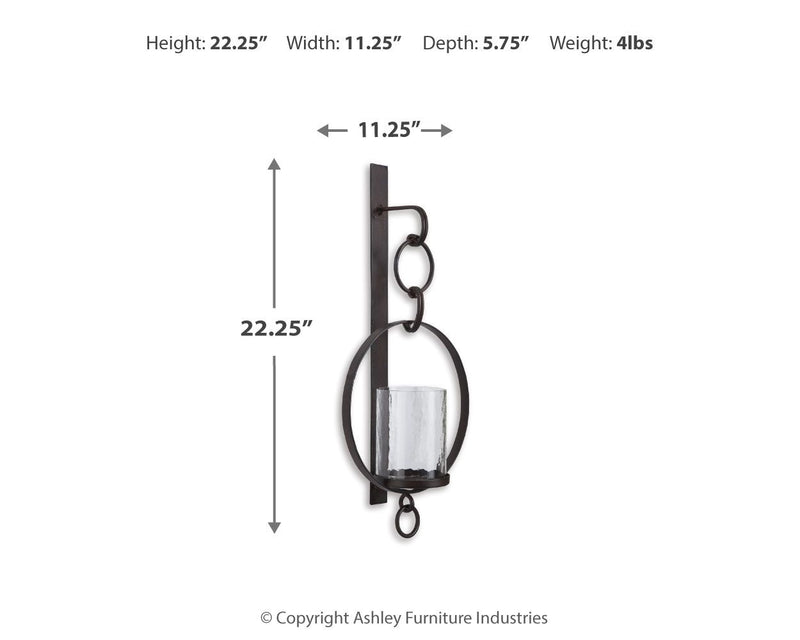 Ogaleesha - Wall Sconce - Brown - R&R Furniture Gallery (Fountain Valley, CA)