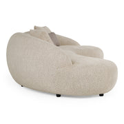 Delvan - Contemporary Beige Fabric Right Facing Chaise Sectional Sofa — view 5