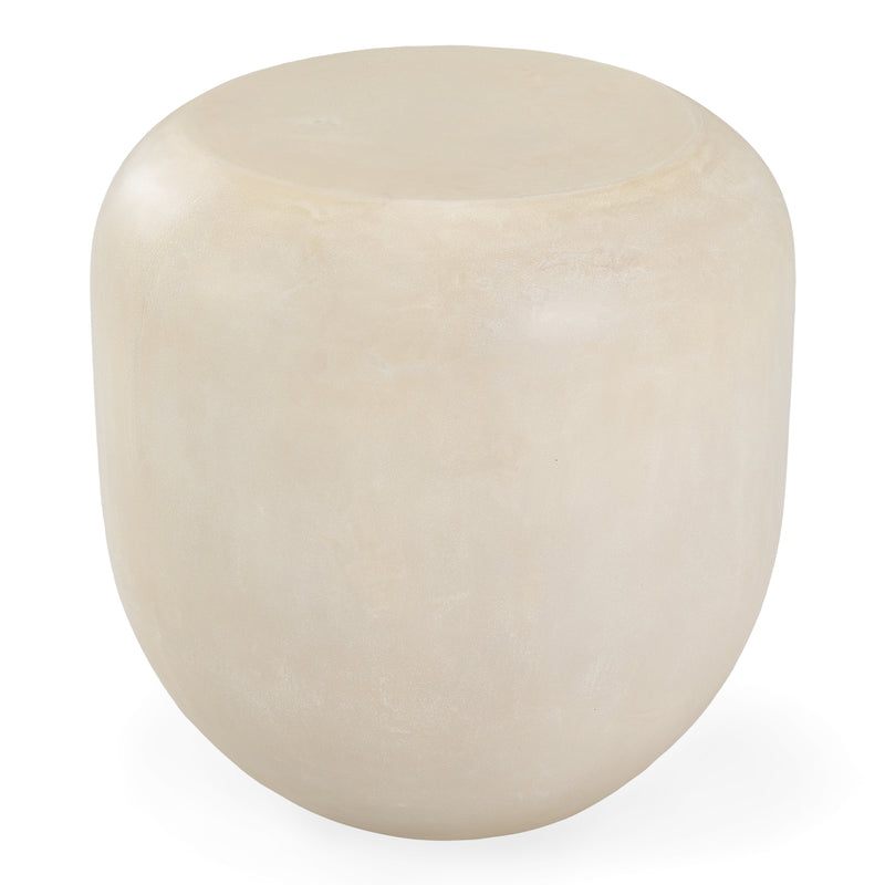 Denny - Modern Beige Fiberform End Table — view 2