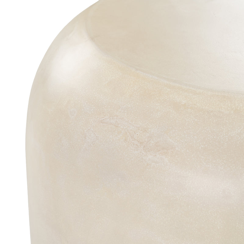 Denny - Modern Beige Fiberform End Table — view 3