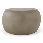 Denny - Modern Grey Fiberform Oval Coffee Table — view 2