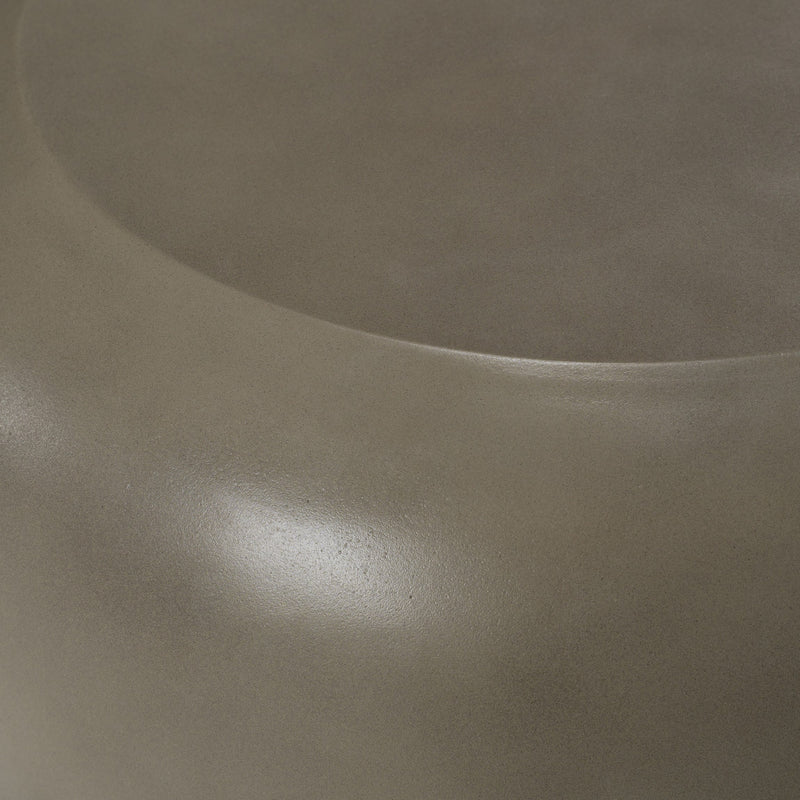 Denny - Modern Grey Concrete End Table — view 2
