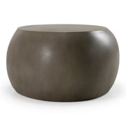 Denny - Modern Grey Concrete Oval Coffee Table