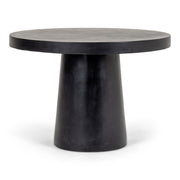 Desoto - Modern Black Concrete Round Dining Table — view 5