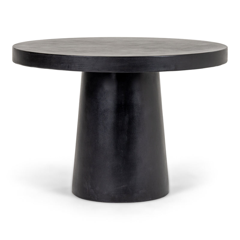 Desoto - Modern Black Concrete Round Dining Table — view 5