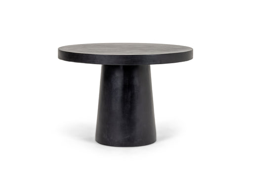 Desoto - Modern Black Concrete Round Dining Table — view 2