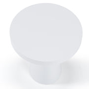 Desoto - Modern White Concrete Round End Table — view 3