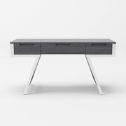 Dessart - Modern Elm Grey Office Desk — view 2