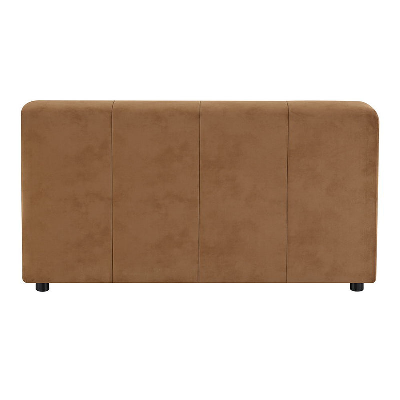 Zoey - Modular - Armless Chair - Chocolate Suede - R&R Furniture Gallery (Fountain Valley, CA)