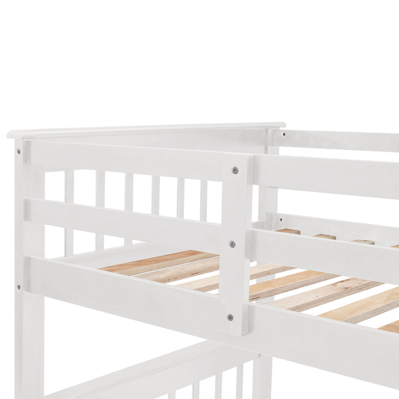 Stairway Bunk Bed With Storage And Guard Rail For Bedroom - R&R Furniture Gallery (Fountain Valley, CA)