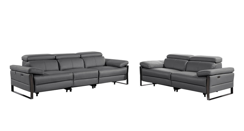 1246 - Modular Power Dual Reclining Sofa And Loveseat Set With Power Headrests