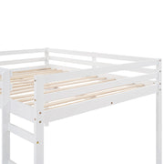 Full Loft Bed With Slide, Multifunctional Design - White - R&R Furniture Gallery (Fountain Valley, CA)