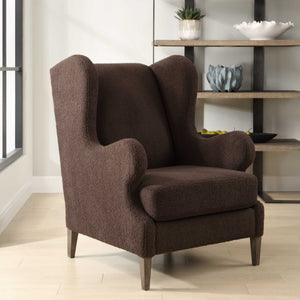 Serpentine - Brown Fabric Accent Chair