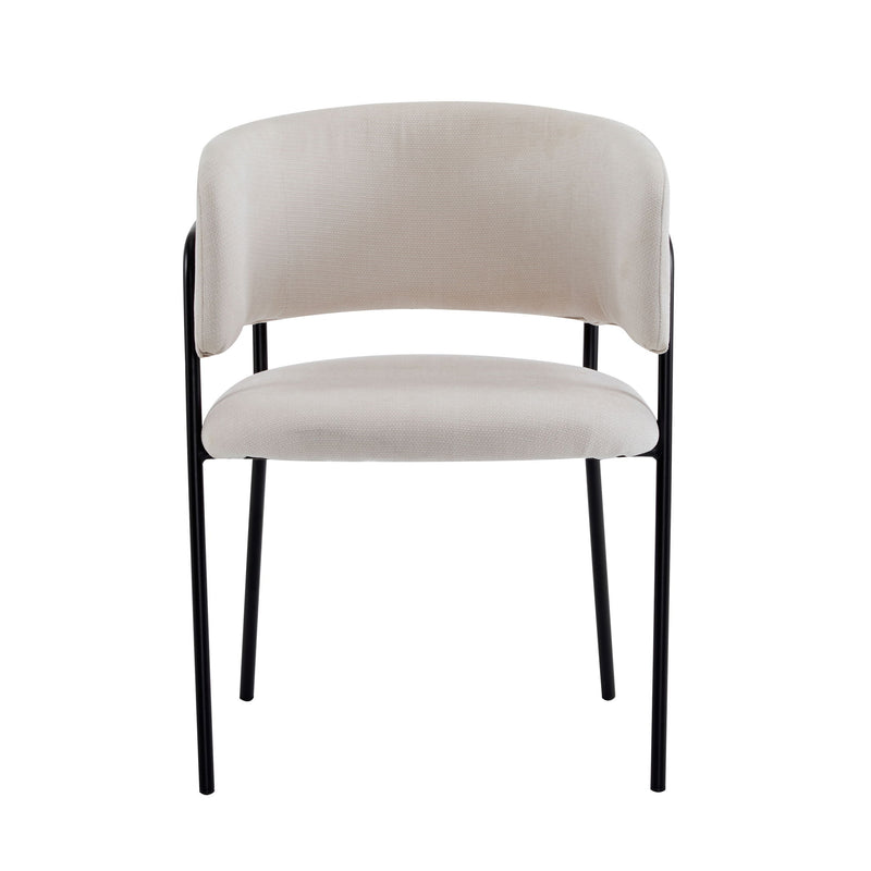 Modern Upholstered Arm Dining Chair Set - R&R Furniture Gallery (Fountain Valley, CA)