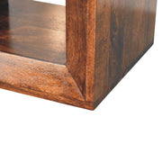 Solis - Open Side Table - Brown - R&R Furniture Gallery (Fountain Valley, CA)